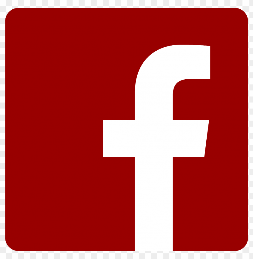 facebook, logo, png, red