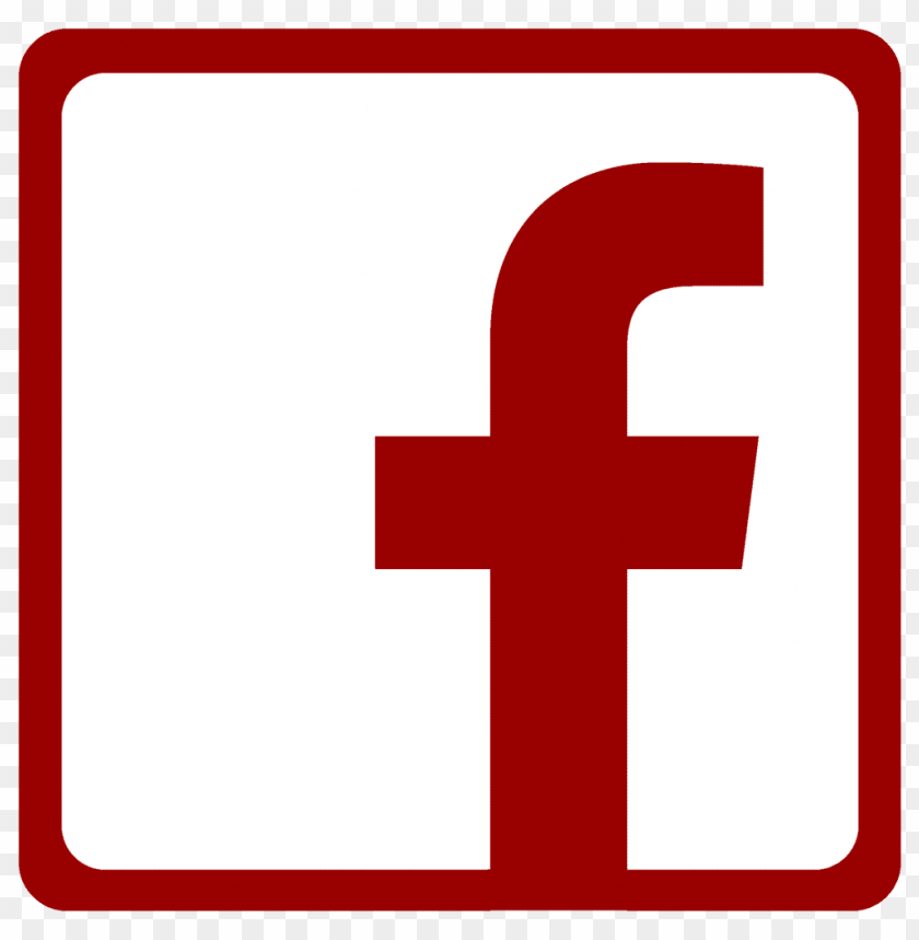 facebook logo png red and white png - Free PNG Images ID 34101