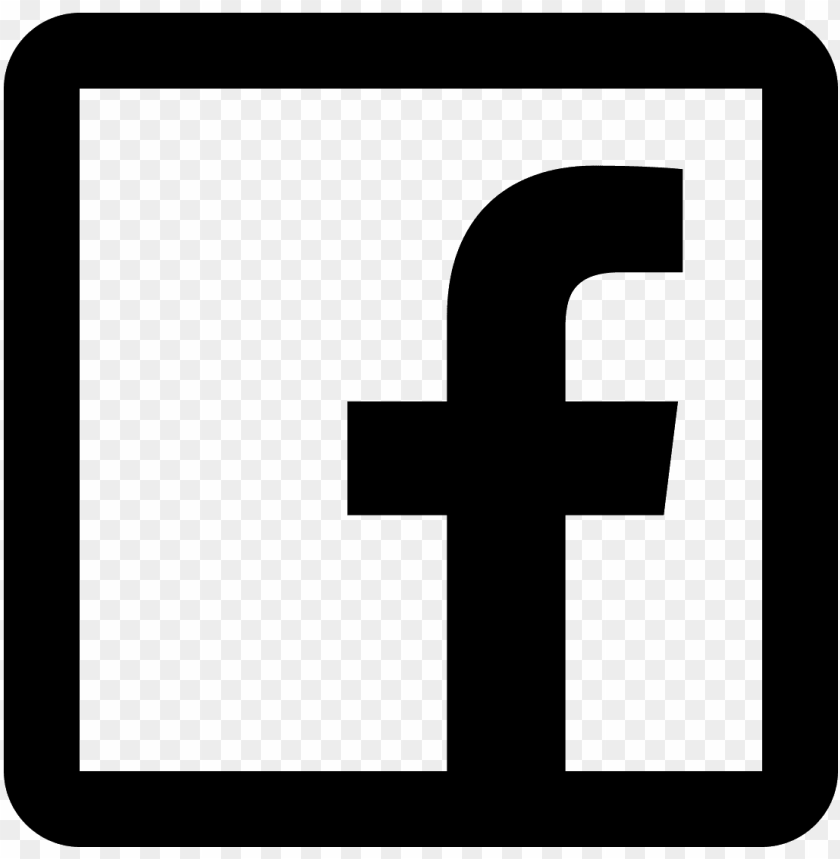 facebook logo transparent black and white PNG transparent with Clear Background ID 80004