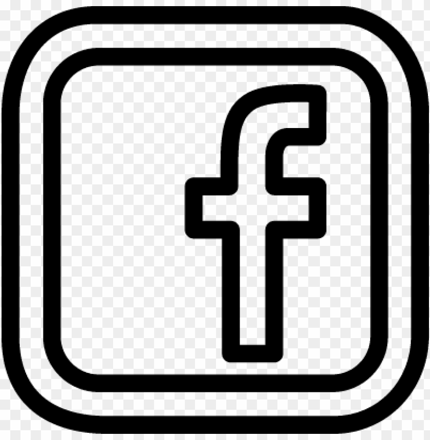 Facebook Threads And Twitter X White Outline Logo Icon HD PNG - Image ID  490310