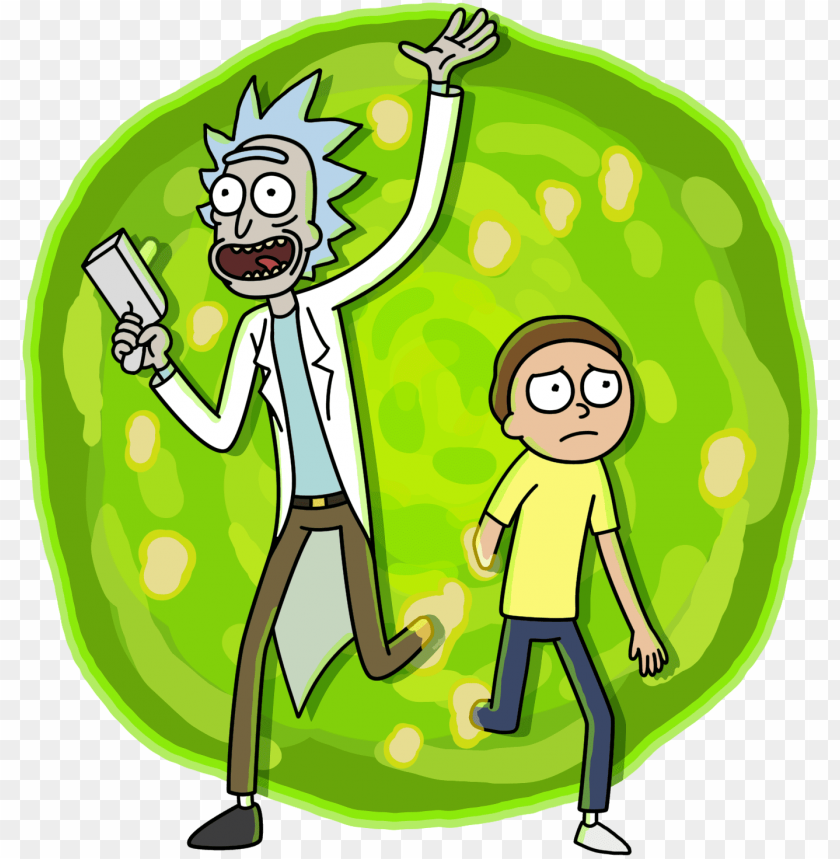 Facebook Stickers Corey Booth Portal Rick And Morty PNG Image With Transparent Background