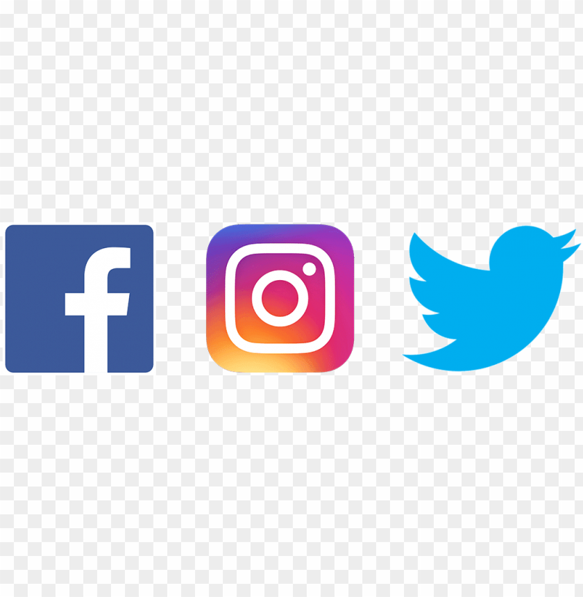 Facebook Twitter Instagram Logo Free -  Logos Facebook Instagram Youtube Png - Free PNG Images