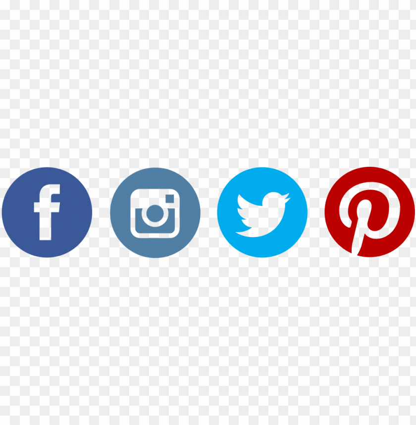 Facebook Twitter Instagram Pinterest Logo Png Image With