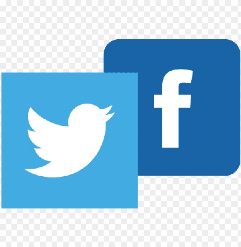 facebook and twitter png logo