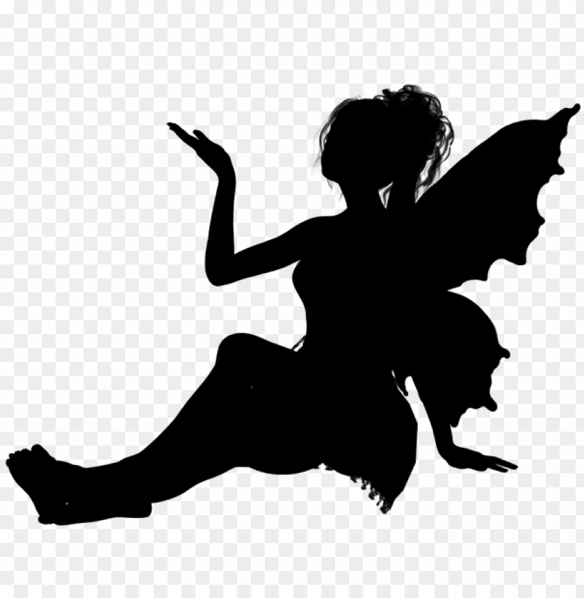 Fairy10 Fairy Silhouettes Crafts Printable Fairy Silhouette Png Image With Transparent Background Toppng