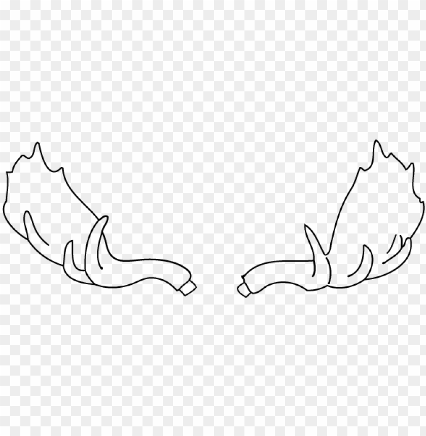 Fake Moose Antlers How To Put Together Your White - Moose PNG Transparent With Clear Background ID 255532