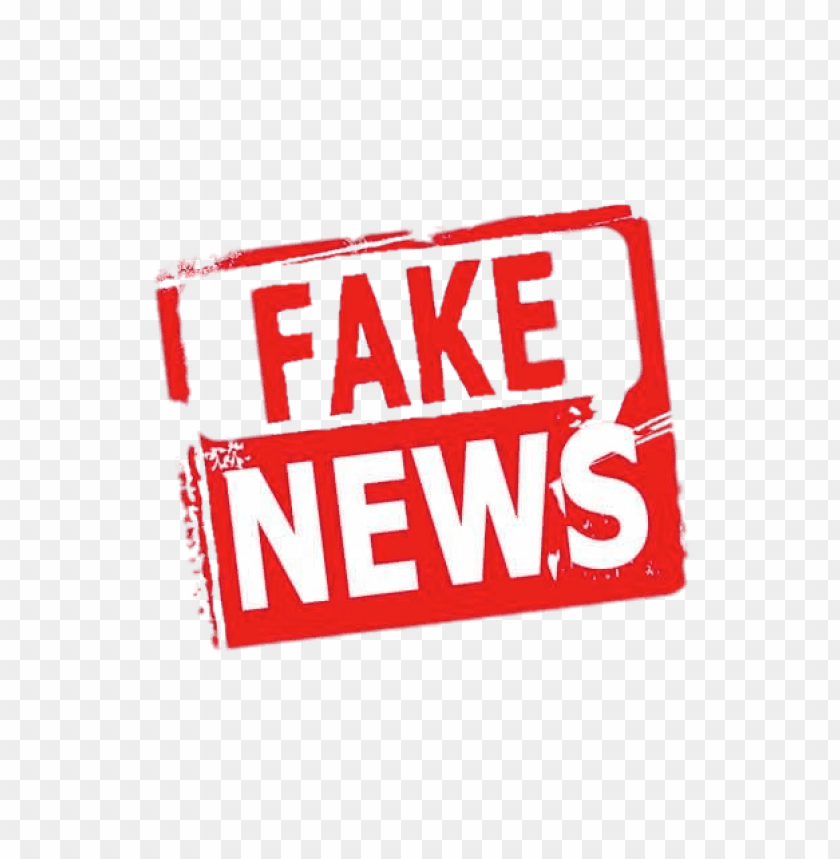 Fake News Red And White Png Image With Transparent Background Toppng