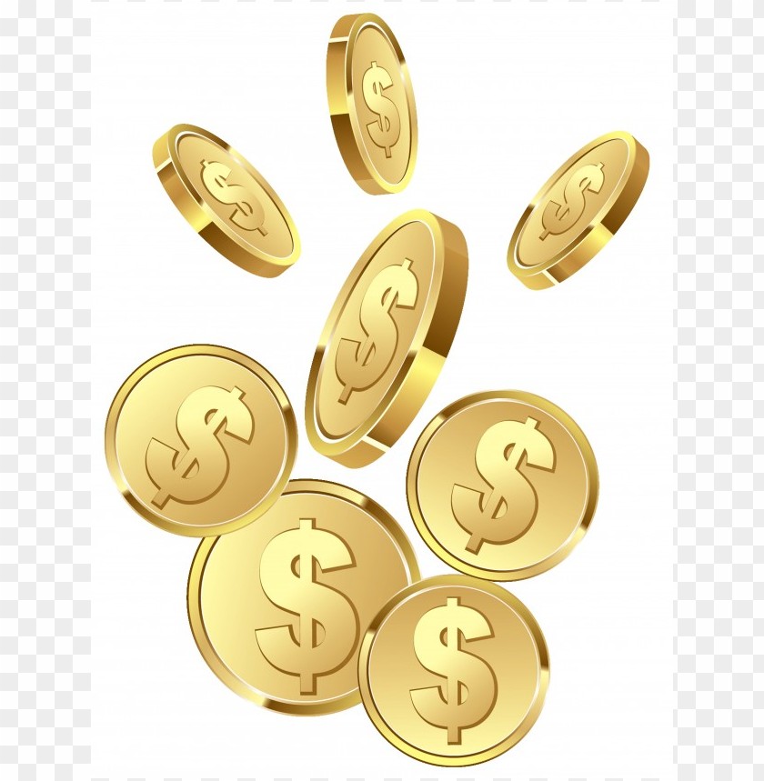falling gold coins png PNG transparent with Clear Background ID 115345