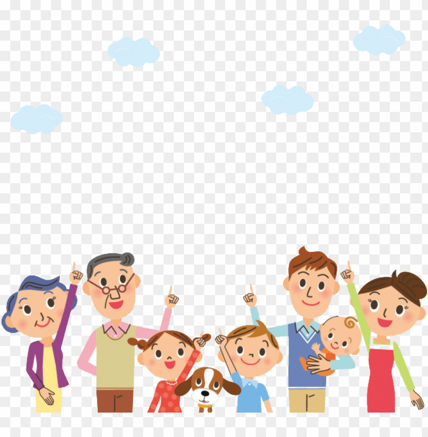 family cartoon illustration - family cartoon PNG image with transparent  background | TOPpng