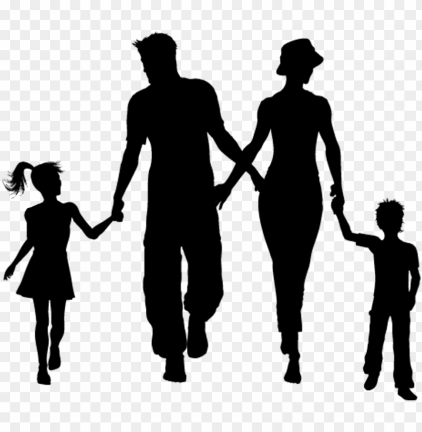 Family Characters Silhouette - 人物 剪影 PNG Transparent With Clear ...