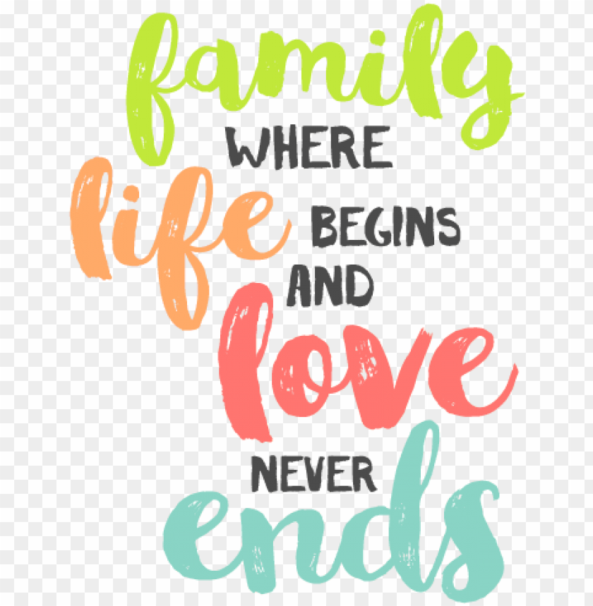 family quote design PNG image with transparent background | TOPpng