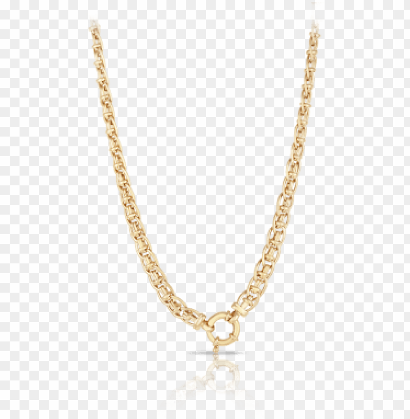 free PNG fancy euro necklace made in 9ct yellow gold - egyptian gold chain patter PNG image with transparent background PNG images transparent