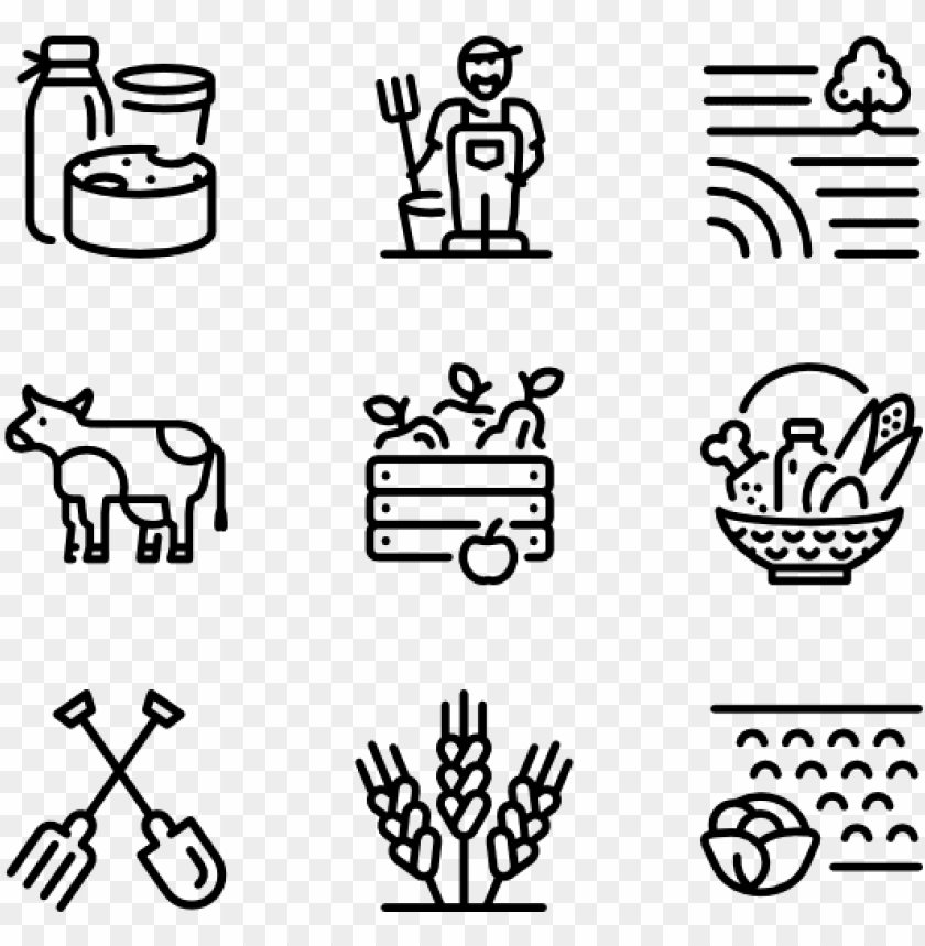farm, isolated, manufacture, business icons, ball of yarn, symbol, industry