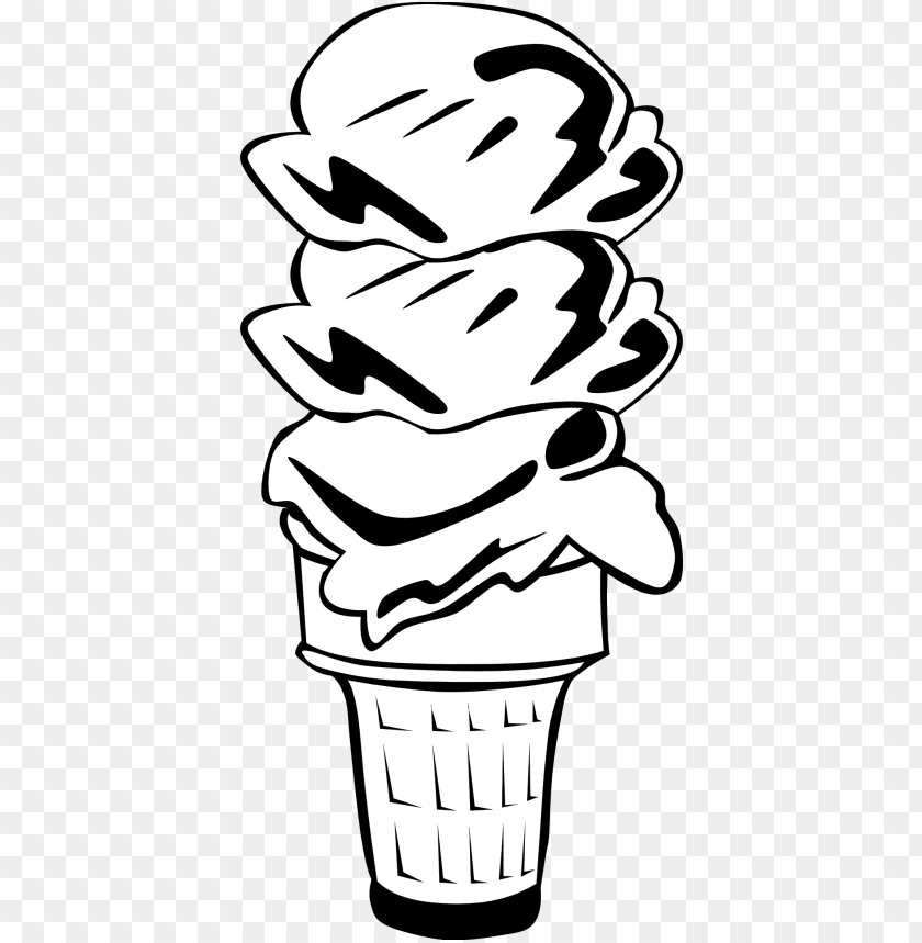 free PNG fast food, desserts, ice cream cone, triple- ice cream cone PNG image with transparent background PNG images transparent