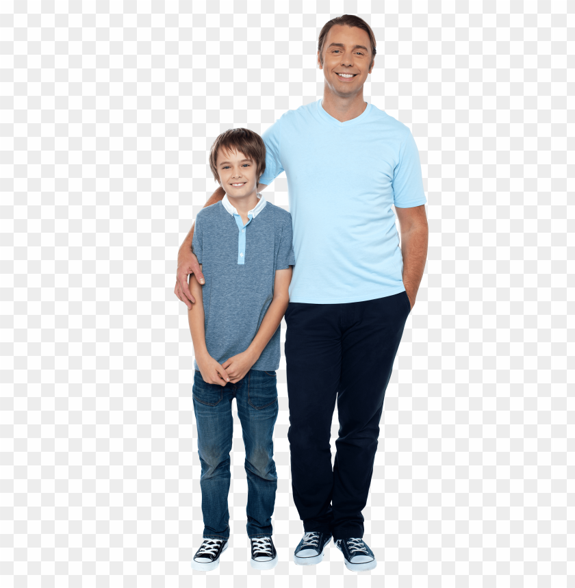 Transparent Background PNG Image Of Father And Son - Image ID 27552