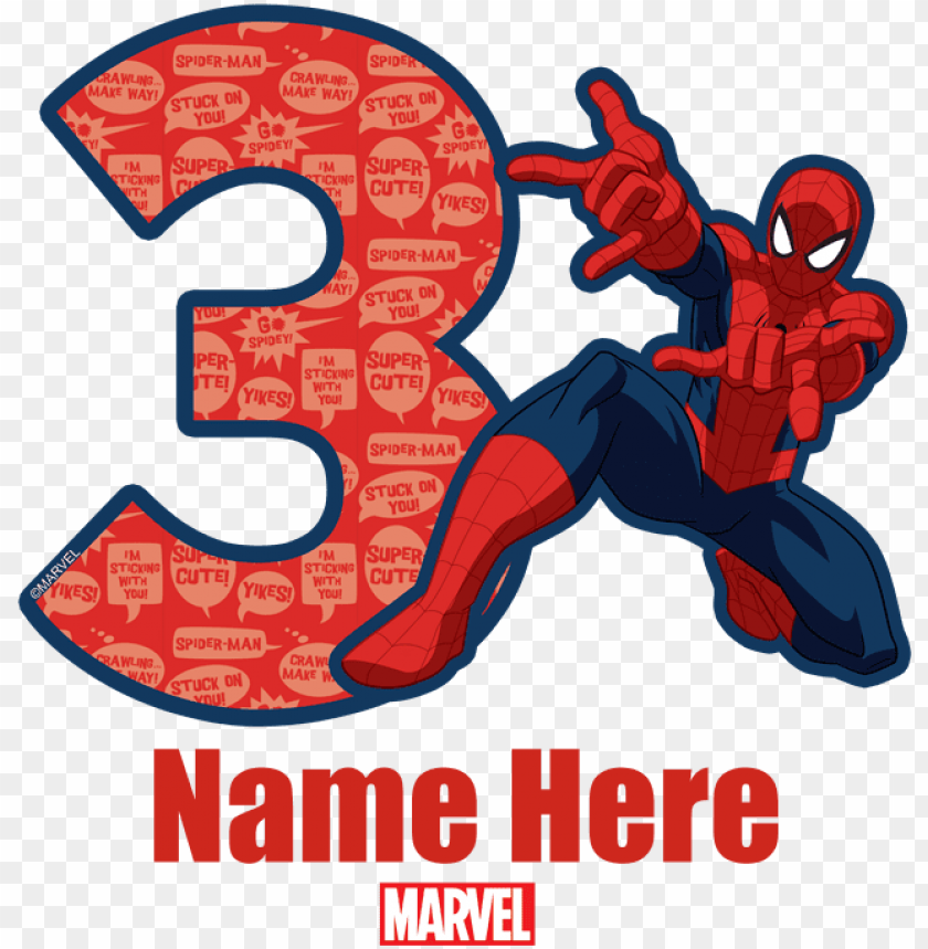Favorite 3 Rd Birthday Spiderman T Shirts Png Image With
