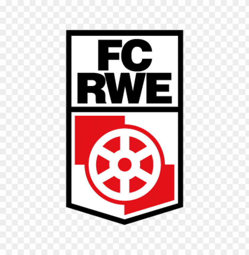 fc rot weib erfurt vector logo - 459572