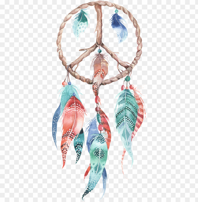 Free download | HD PNG feather pendant watercolor hand painted ...