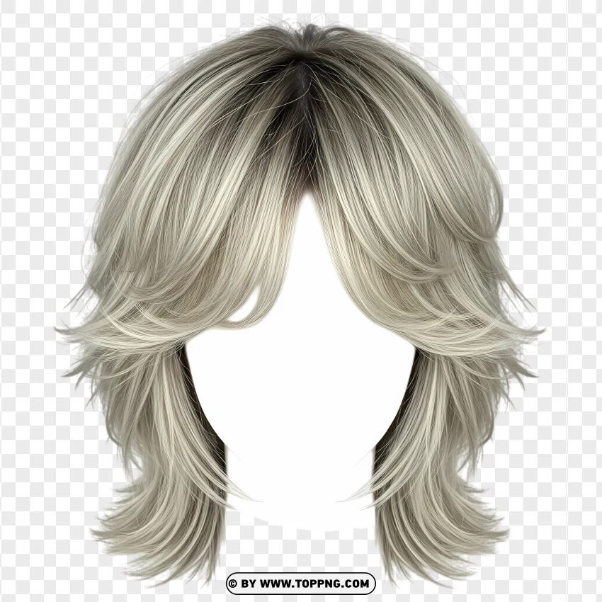 Feathered layers shag hairstyle – wavy, messy look