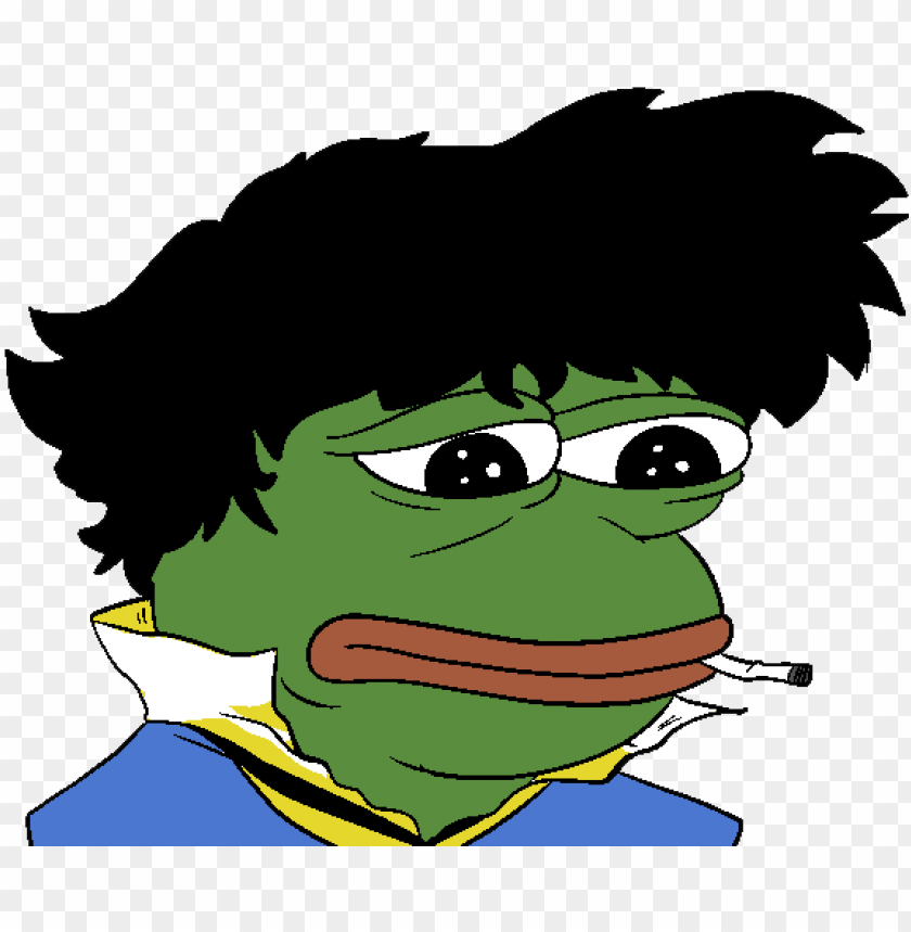 feels bad man sad frog spike spiegel pepe PNG transparent with Clear Background ID 229881
