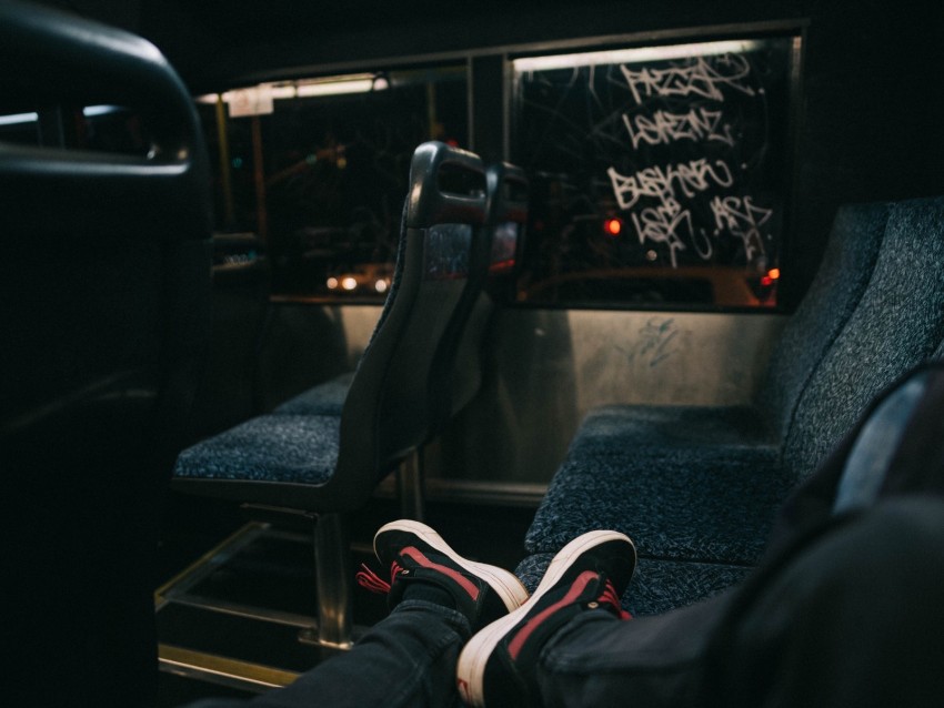 feet, bus, trip, loneliness, mood