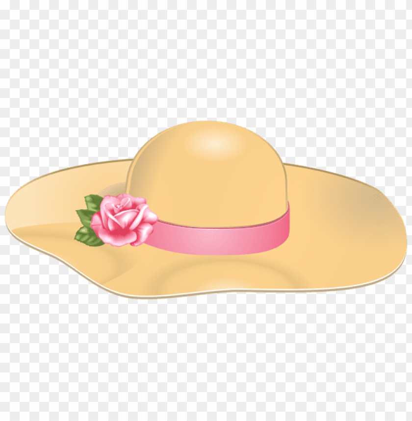 Female Hat With Rose Transparent Clipart Png Photo - 54728 | TOPpng