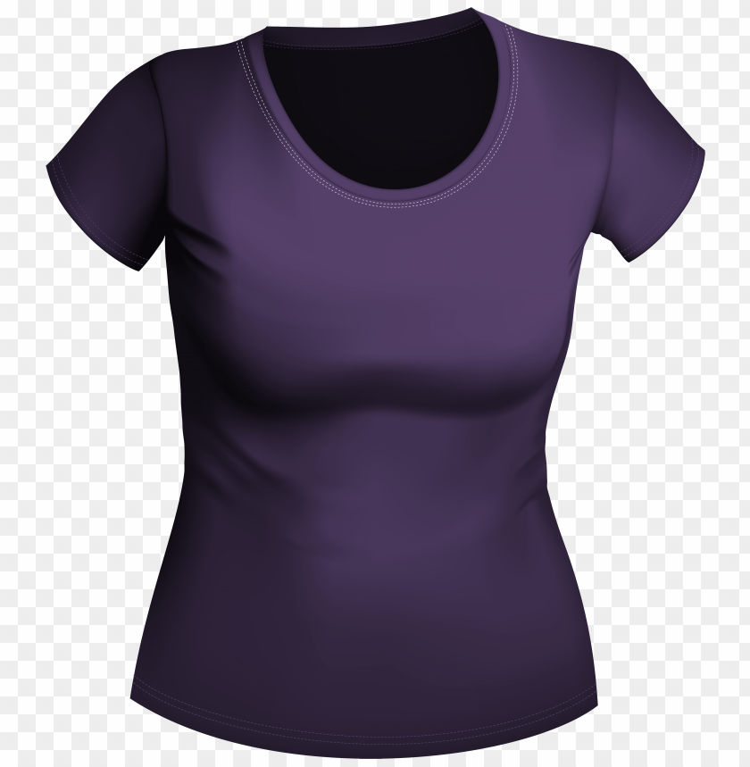 female, purple, shirt