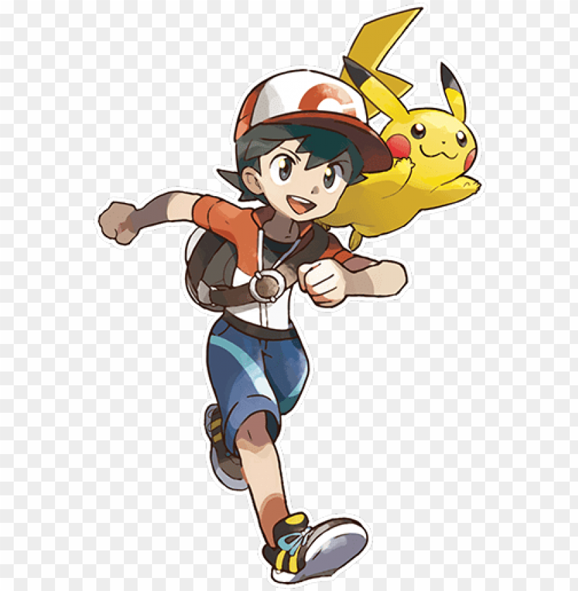 Female Trainer Male Trainer Pokemon Let S Go Pikachu Character Png Image With Transparent Background Toppng