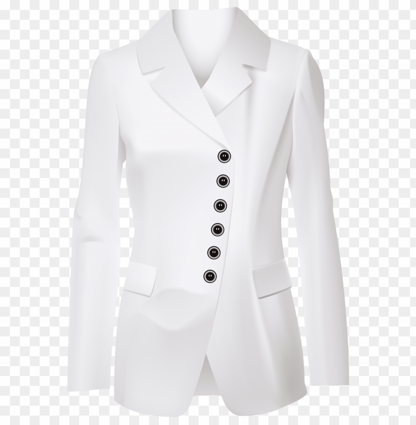 female, jacket, white