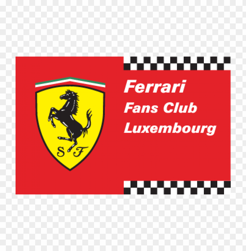  ferrari fans club luxembourg logo vector - 465970