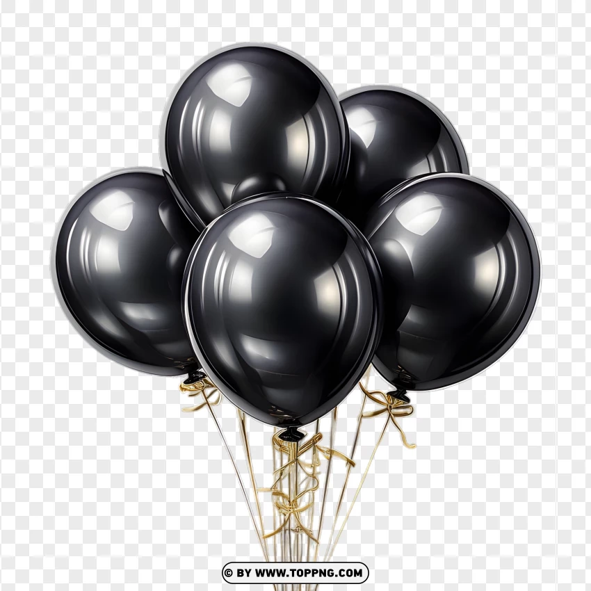 Black balloons,
Golden strings,
Elegant balloons,
Shiny balloons,
Reflective surface,
Sophisticated decoration,
Party decor