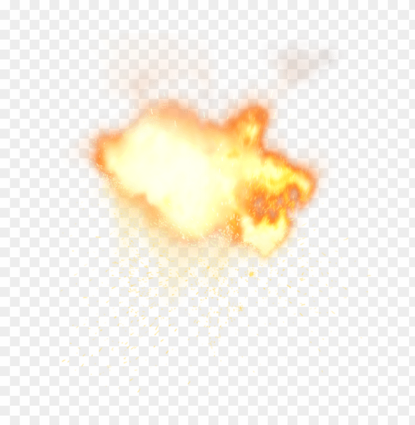 PNG image of fiery explosion with a clear background - Image ID 52304
