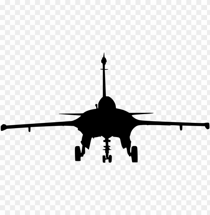free PNG fighter plane front view silhouette png - Free PNG Images PNG images transparent