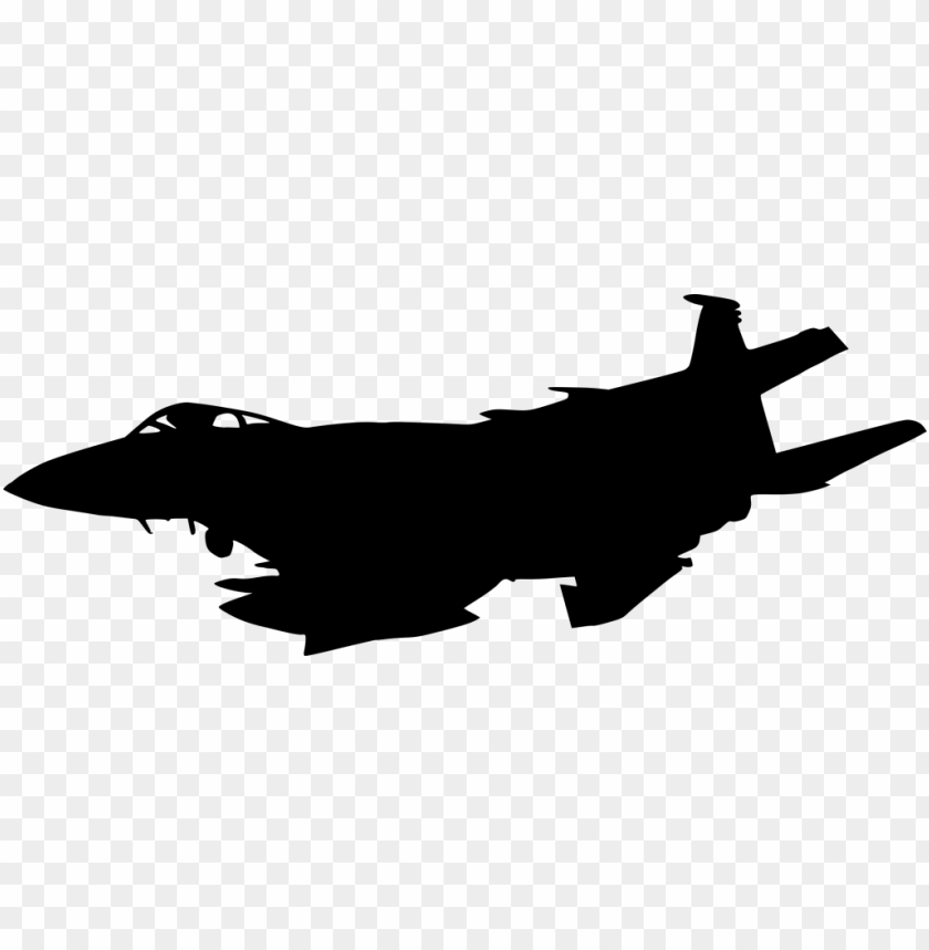 free PNG figther plane side view silhouette png - Free PNG Images PNG images transparent