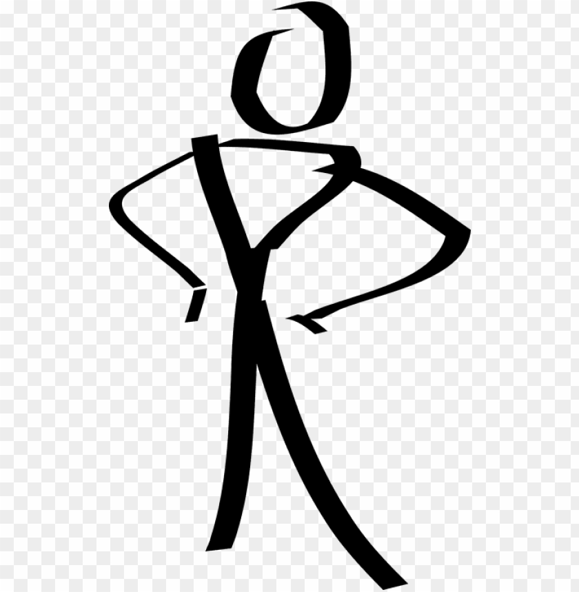 figure person stick standing slim fit waist - stick figure clip art PNG image with transparent background@toppng.com