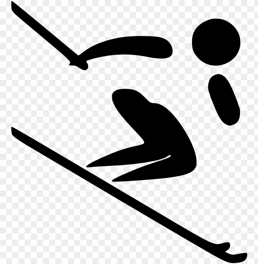 file - alpine skiing - paralympic pictogram - svg - alpine skii PNG image with transparent background@toppng.com