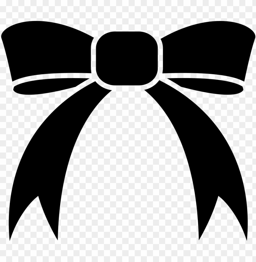 File Gift Ribbon Black And White Png Image With Transparent