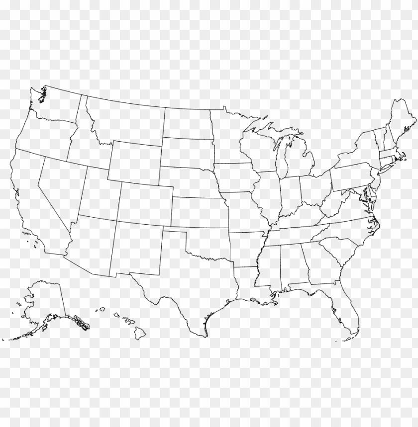 Usa Map States Blank