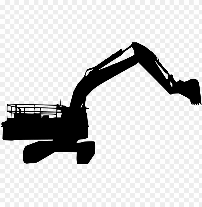 file size - excavator silhouette PNG image with transparent background@toppng.com