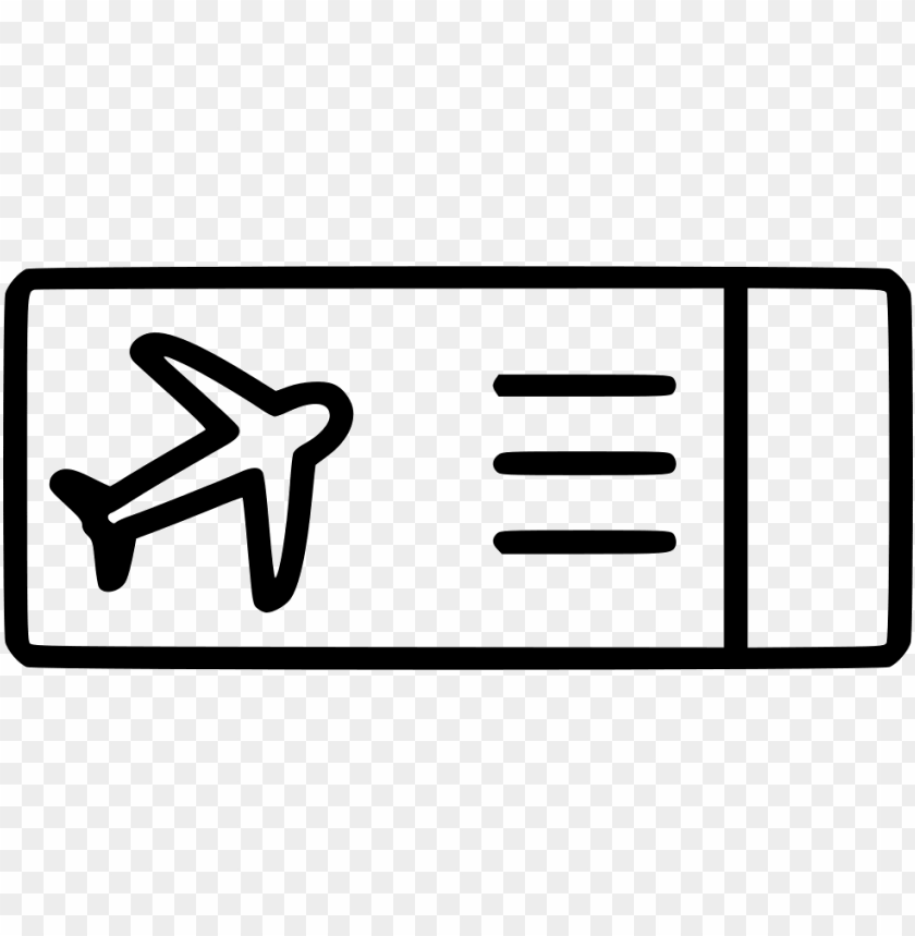 File Svg Plane Ticket Icon Png Image With Transparent Background Toppng