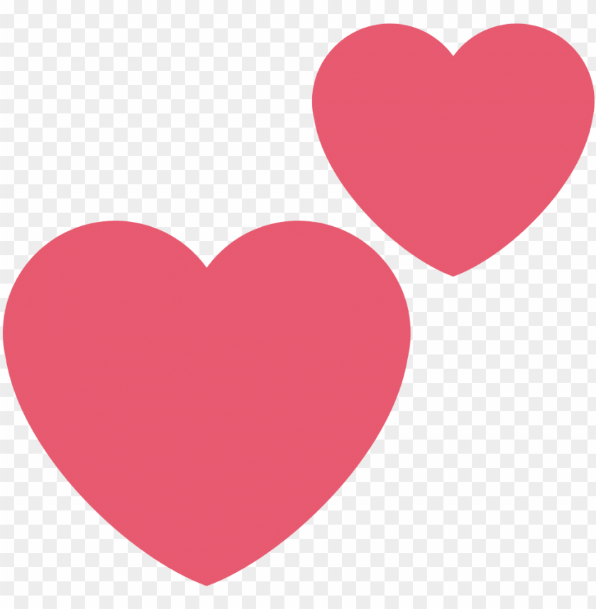 Download File Twemoji 1f495 Svg Twitter Heart Emoji Png Image With Transparent Background Toppng