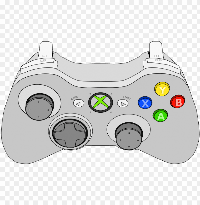 file - xbox 360 controller vector PNG image with transparent background@toppng.com