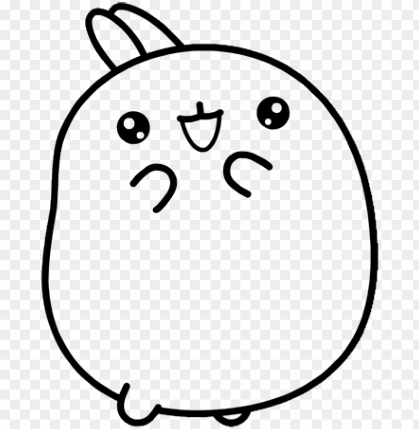 find this pin and more on molang by lmi4kids - conejitos kawaii para colorear PNG image with transparent background | TOPpng