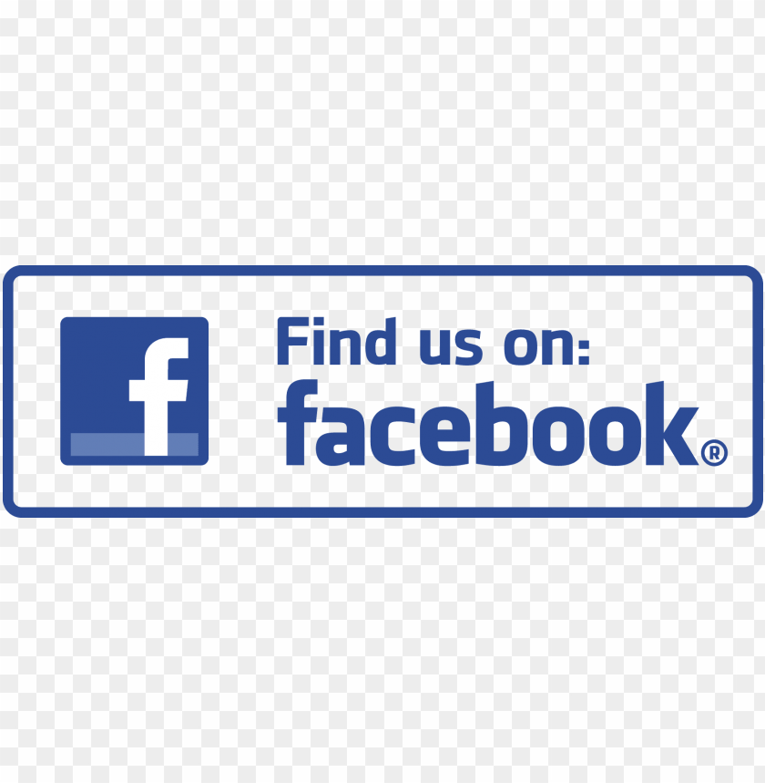 find us on facebook logo png png - Free PNG Images ID 34081