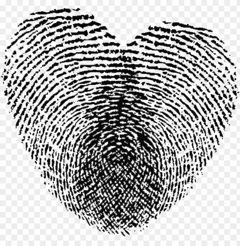 Fingerprint Love Heart Png Image With Transparent Background Toppng