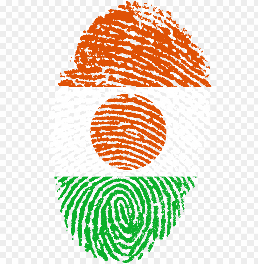 Fingerprint With The Image Of The Flag Of Nigeria - Transparent Indian Flag Hd PNG Transparent With Clear Background ID 240951