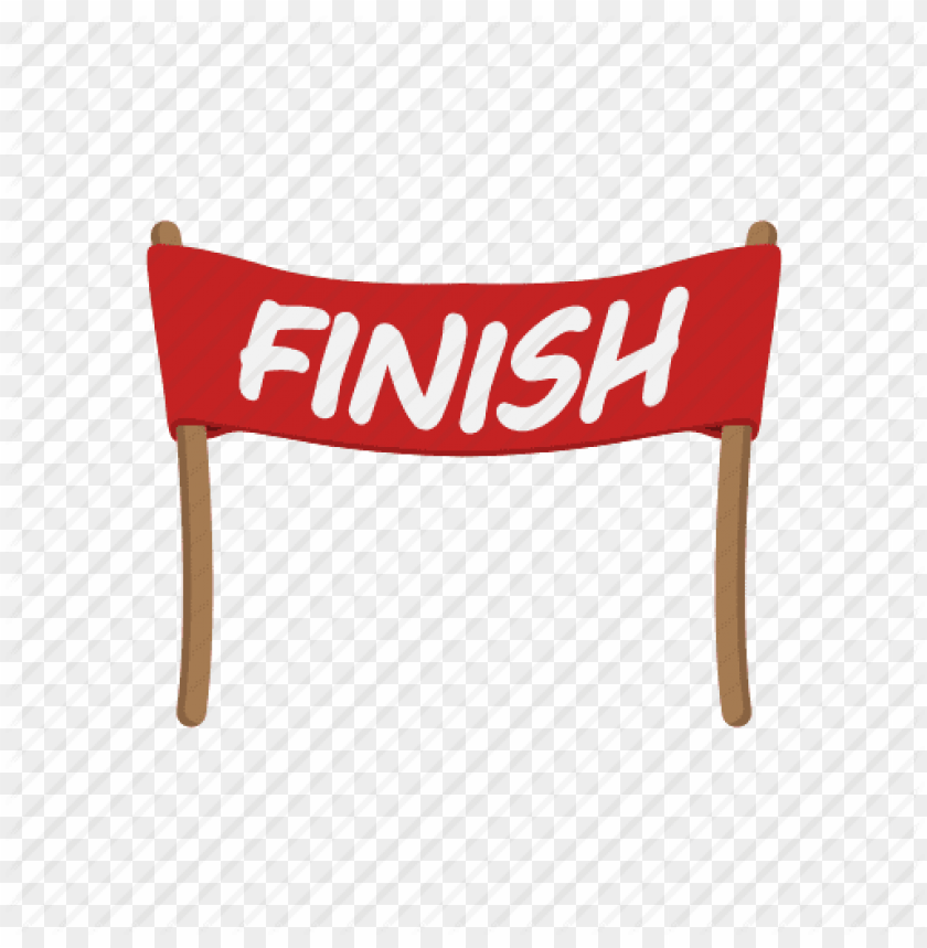 Finish Finish Banner Symbol Der Meisterschaft Erfolgreiche Rennsymbol