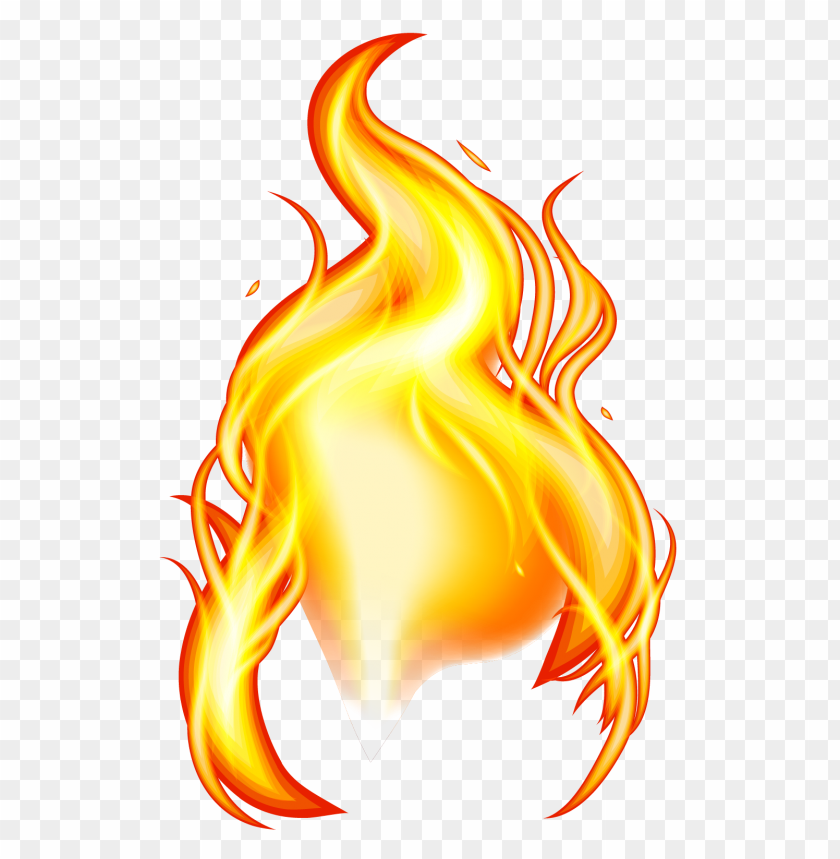 Fire Flame Illustration Without Smoke PNG Image With Transparent Background