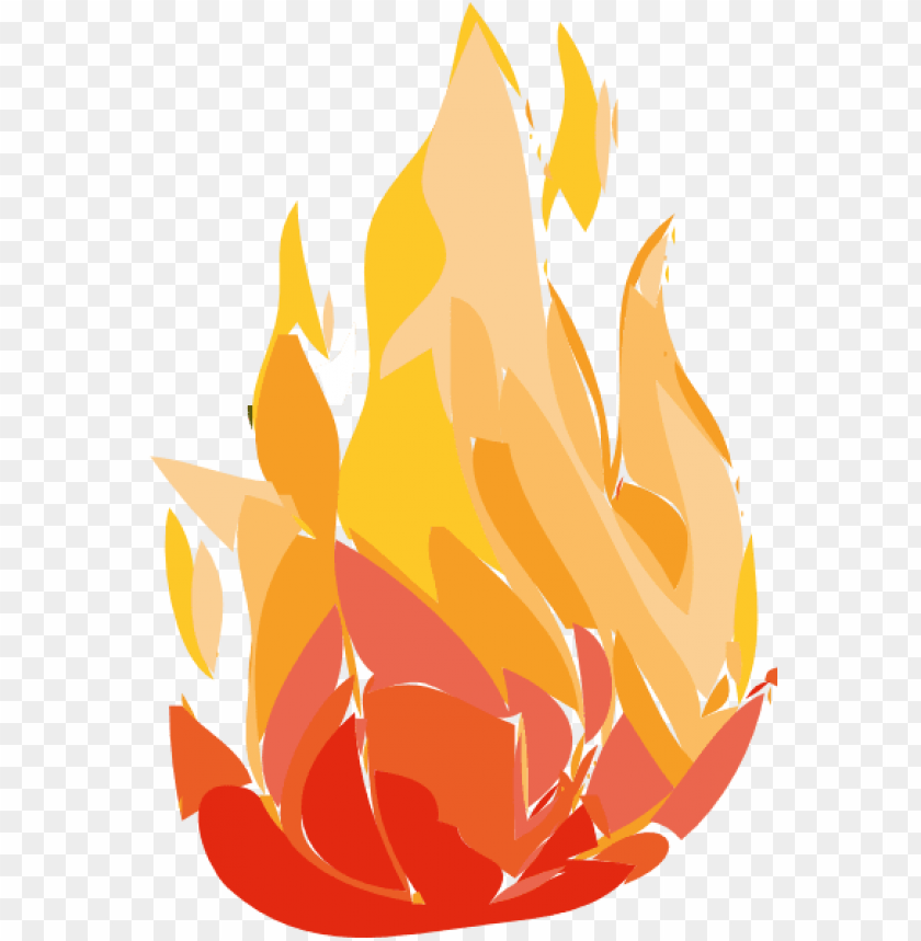 Fire Flames Clipart Gif Cartoon Bush On Fire Png Image With Transparent Background Toppng