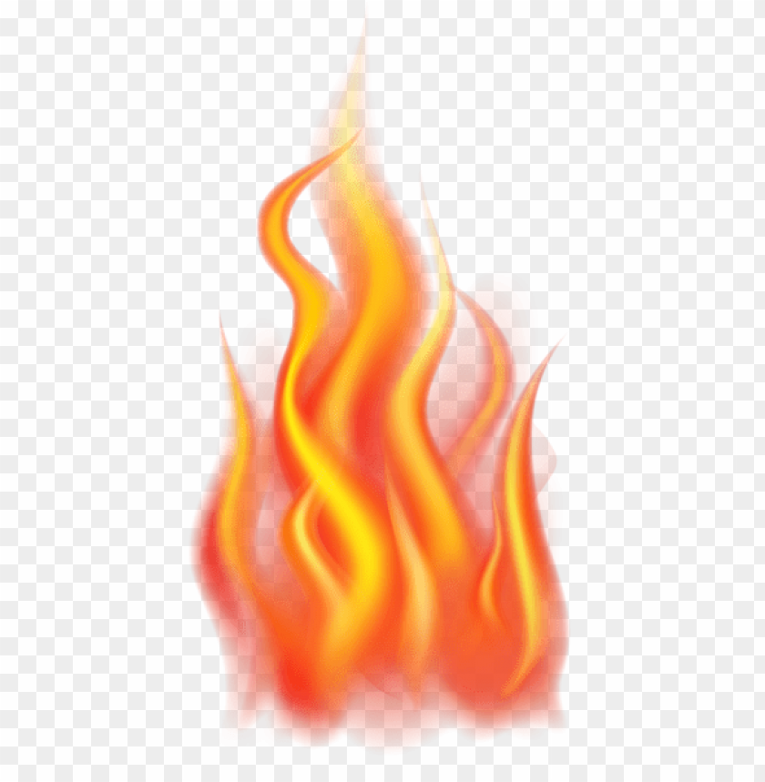 PNG image of fire flames transparent with a clear background - Image ID 52287